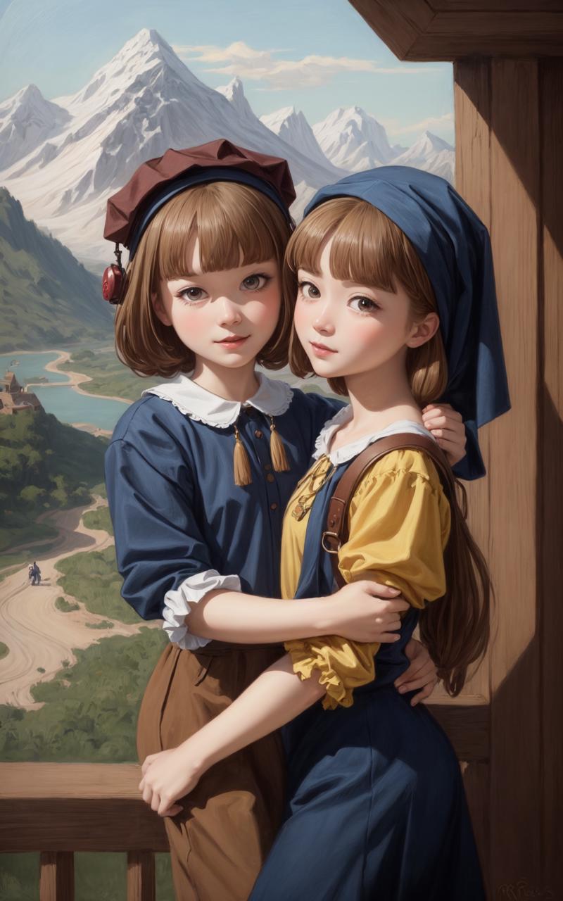 35433-384612734-masterpiece,best quality, (in Vermeer style_1.3), award winning oil painting, (baroque_1.3), close-up of two girls hugging on an copy.png